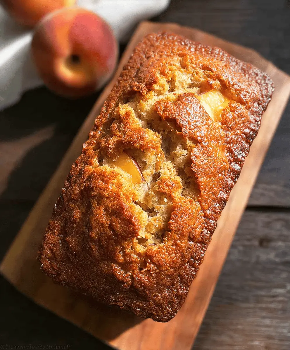 Moist Southern Peach Bread Recipe