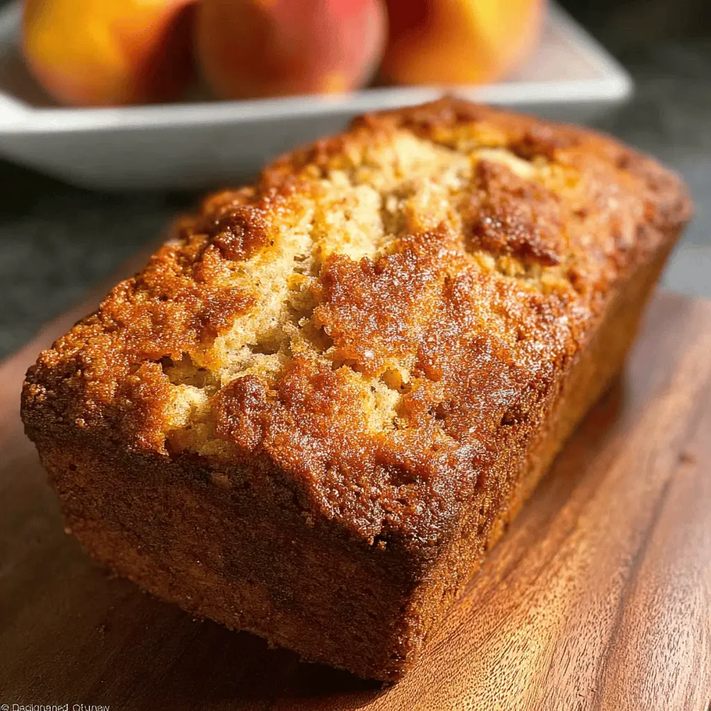Moist Southern Peach Bread Recipe