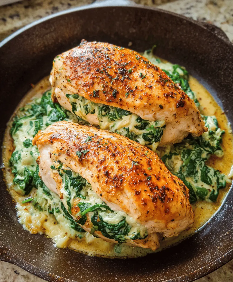 Easy Spinach Stuffed Chicken Breasts Recipe