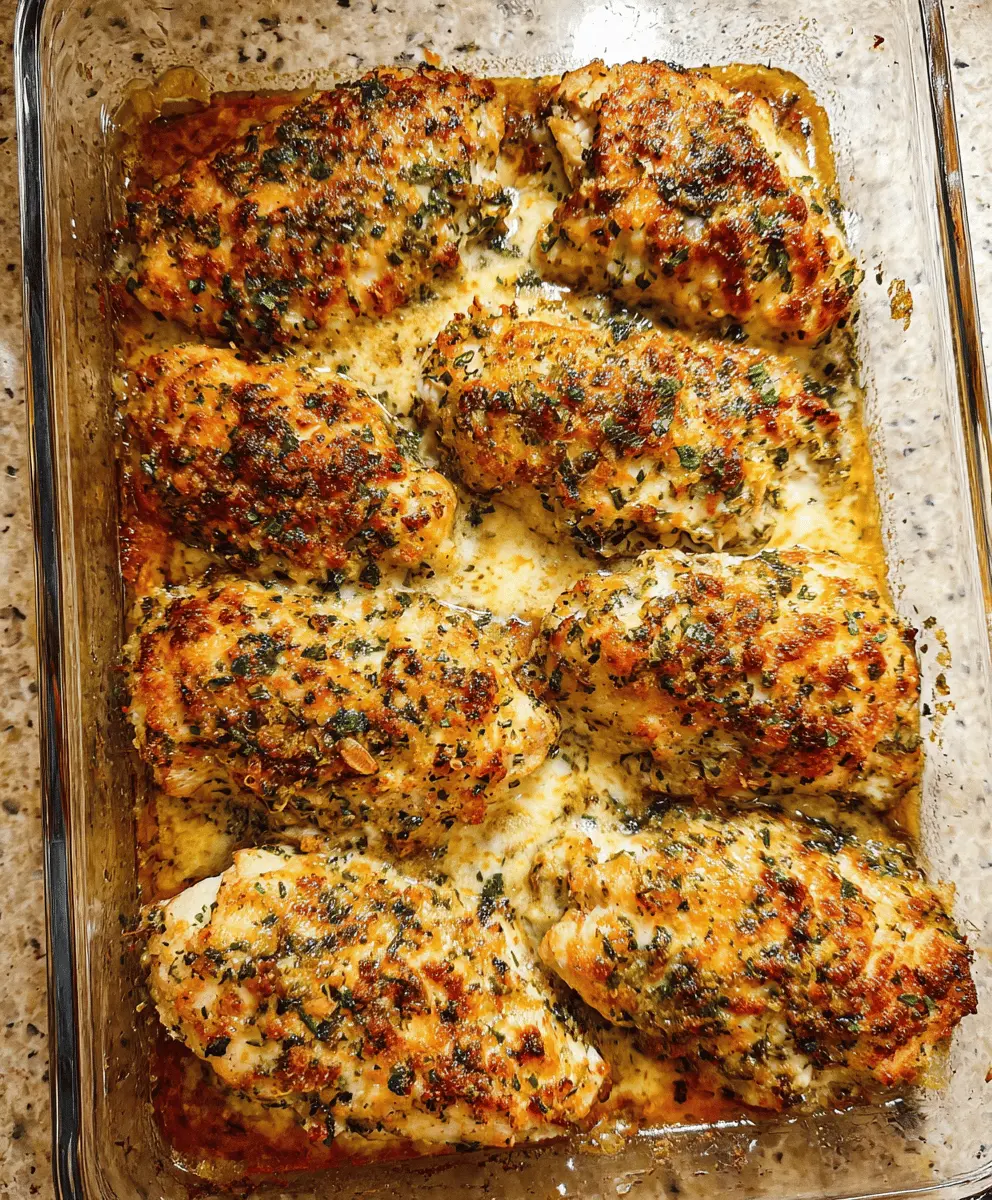 Easy Garlic Parmesan Chicken Bake Recipe