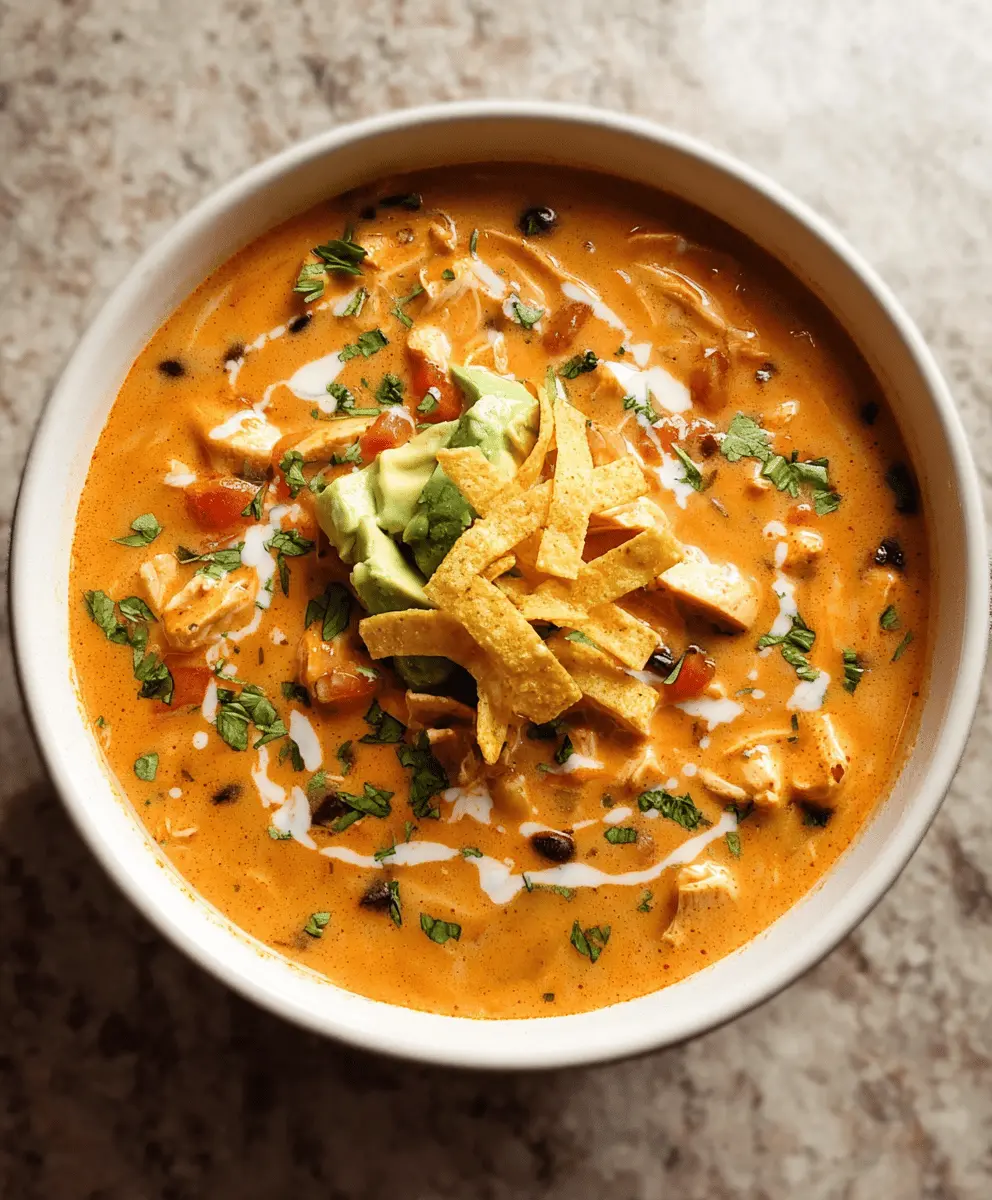 Creamy Chicken Tortilla Soup Recipe for Cozy Nights