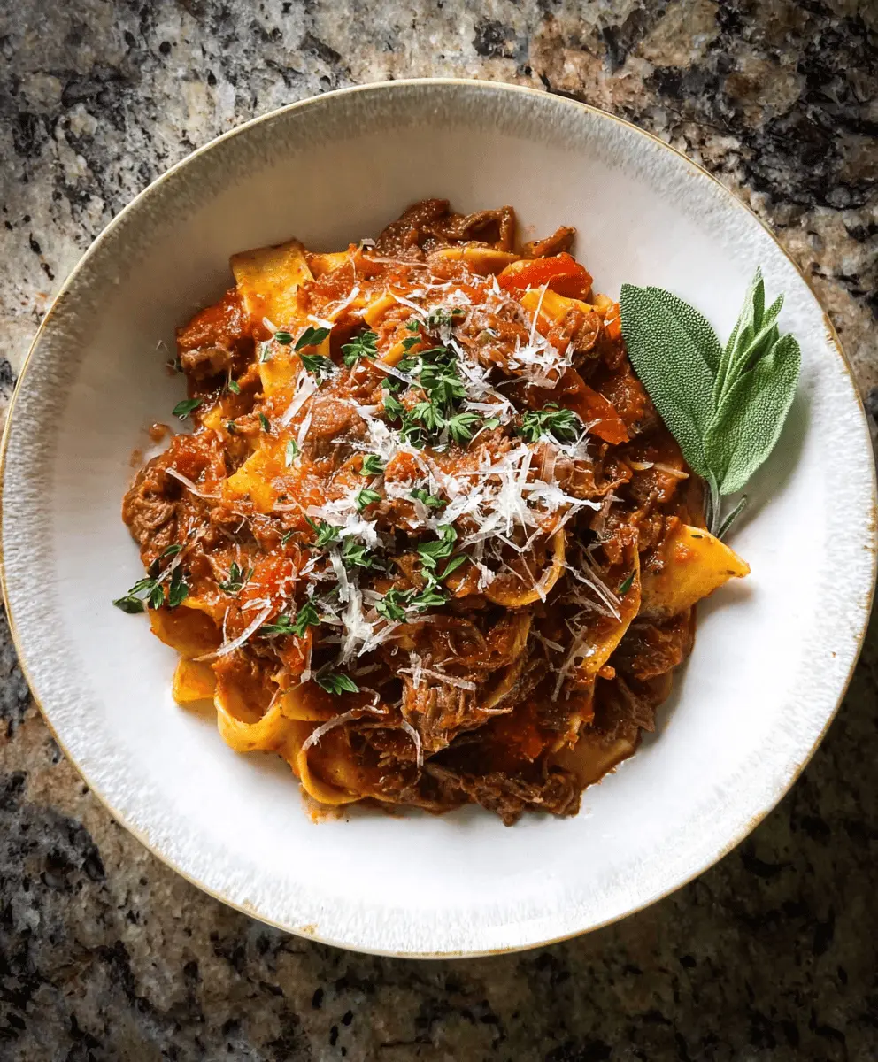 Easy Slow Cooker Beef Ragu Recipe for Tender Flavor