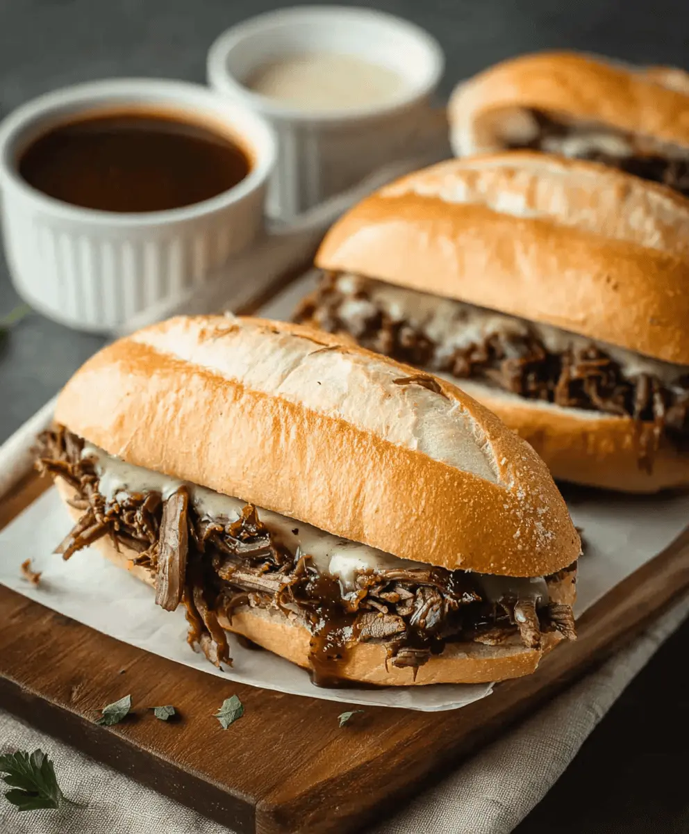 Easy Crockpot French Dip Recipe for Tender Sandwiches