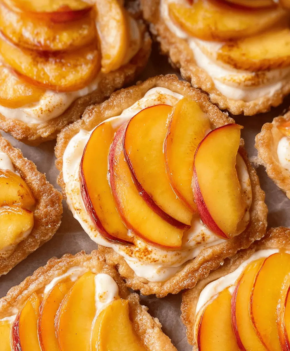 Easy Mini Peach and Cream Cheese Tarts Recipe