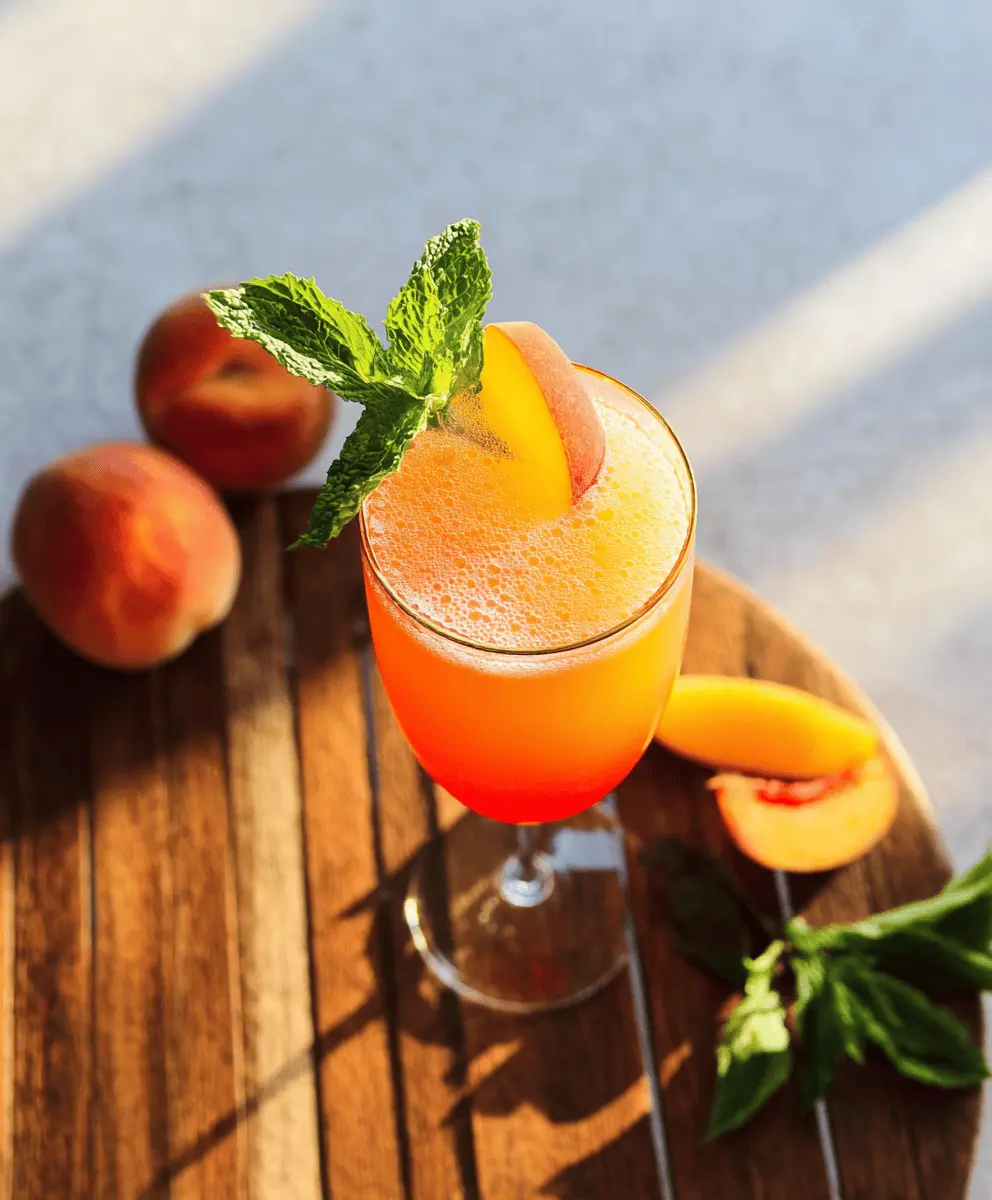Easy Peach Bellini Recipe for Summer Celebrations