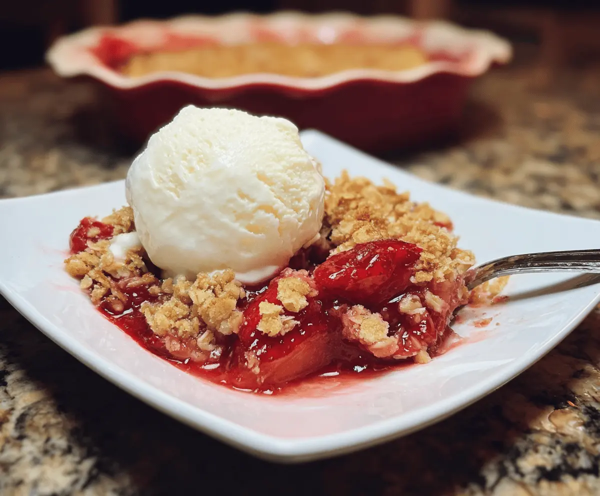 Easy Strawberry Peach Crisp Recipe for Summer