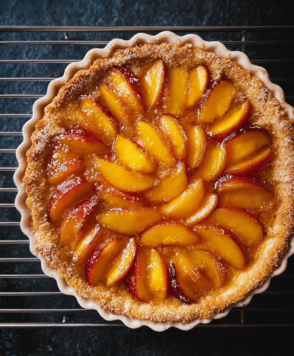 Easy Peach Tart Recipe With Fresh Fruit