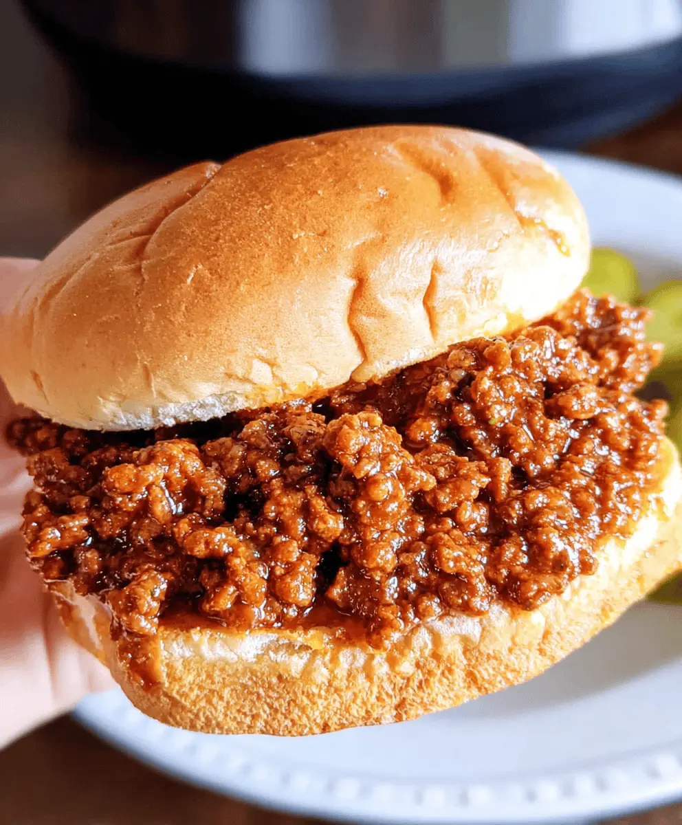 Easy Slow Cooker Sloppy Joes Recipe