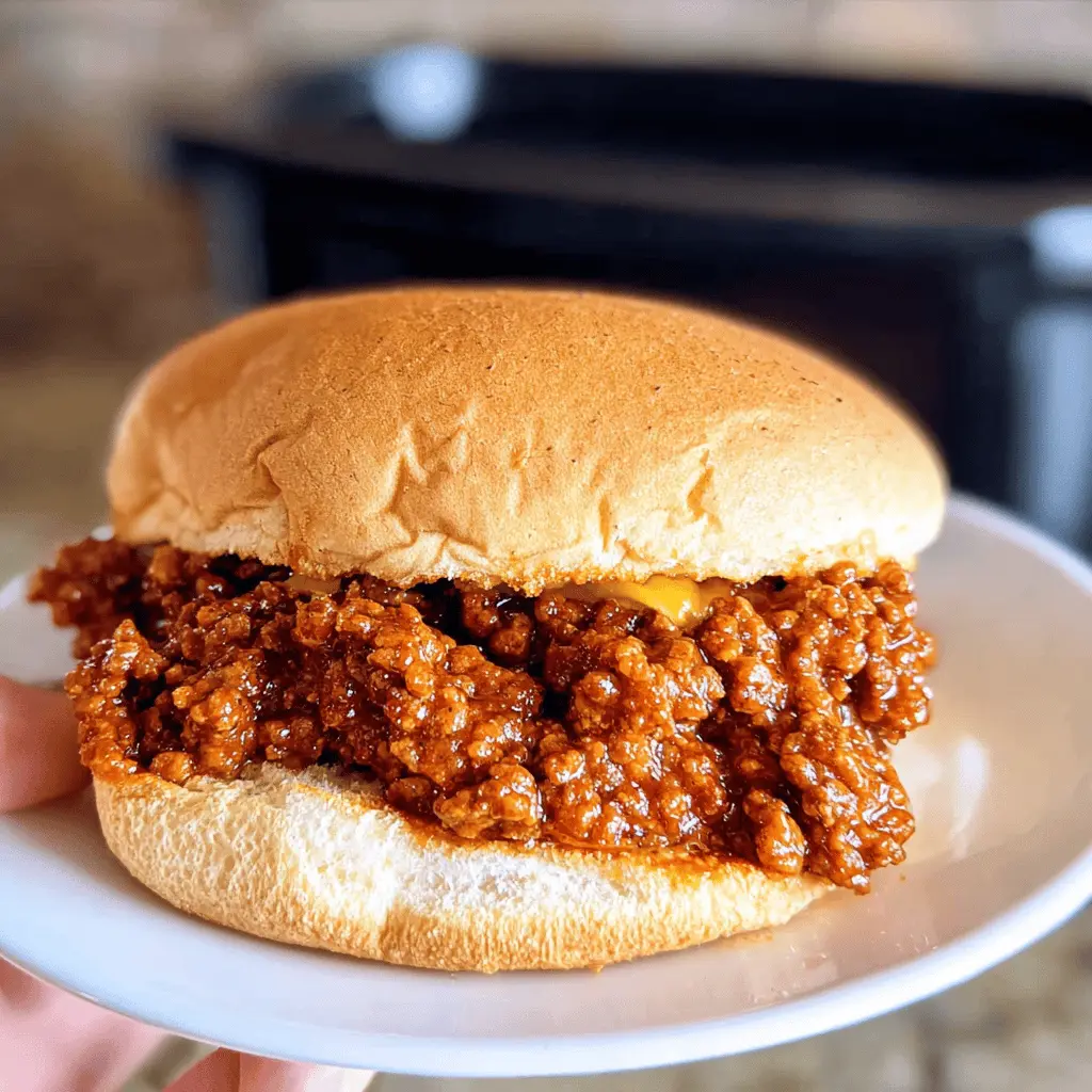 Easy Slow Cooker Sloppy Joes Recipe
