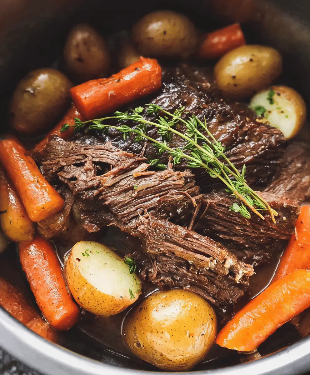 Easy Instant Pot Pot Roast Recipe for Tender, Juicy Beef