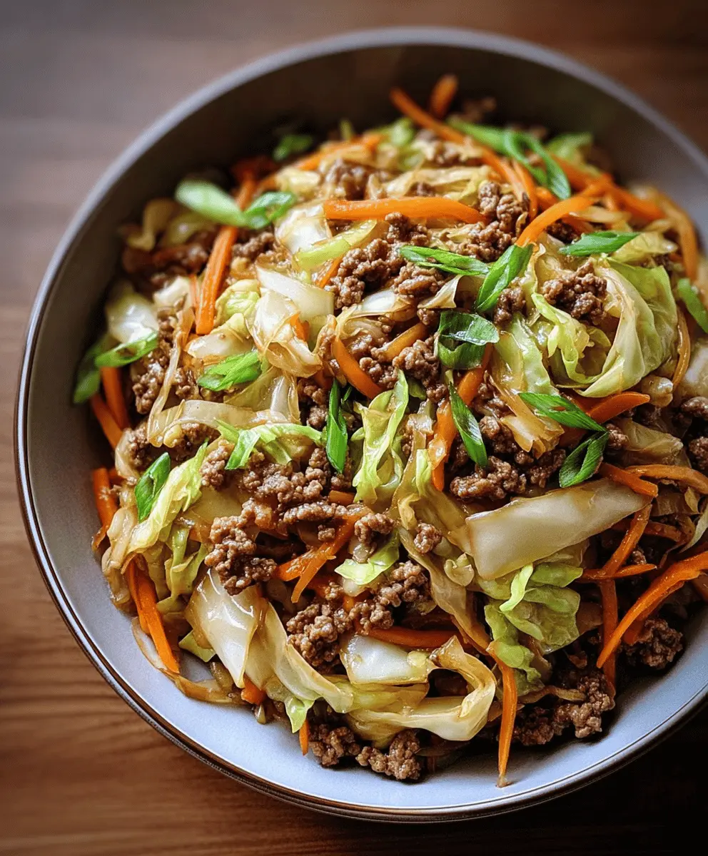 Easy Chinese Ground Beef and Cabbage Stir-Fry Recipe