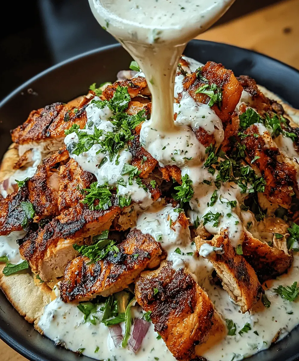 Easy Chicken Shawarma with Creamy Garlic Sauce