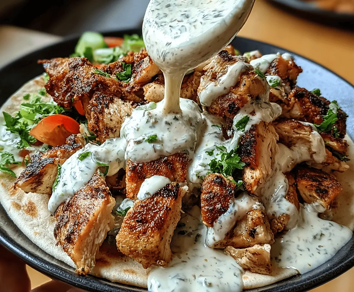 Easy Chicken Shawarma with Creamy Garlic Sauce