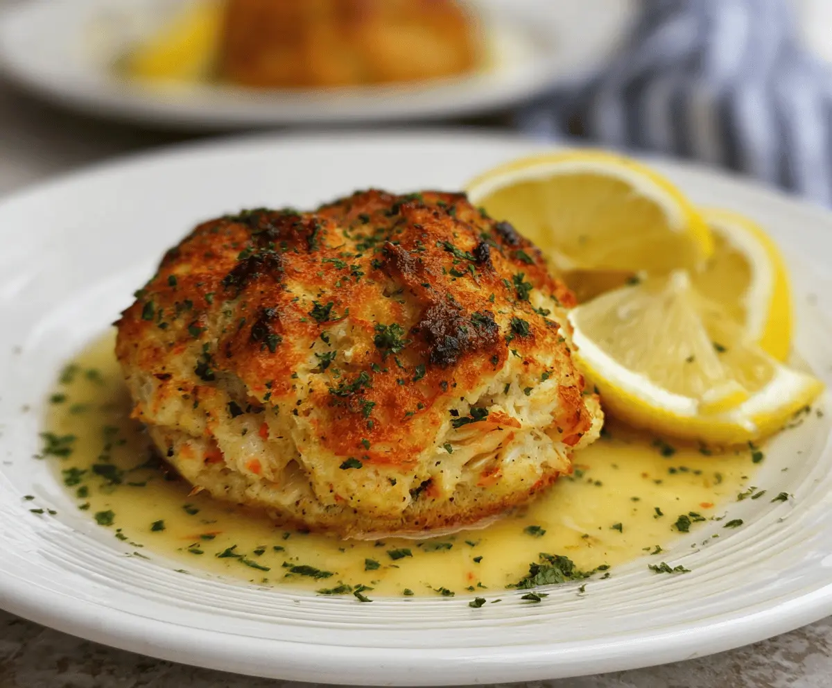 Crab Stuffed Cheddar Bay Biscuits with Lemon Butter Sauce