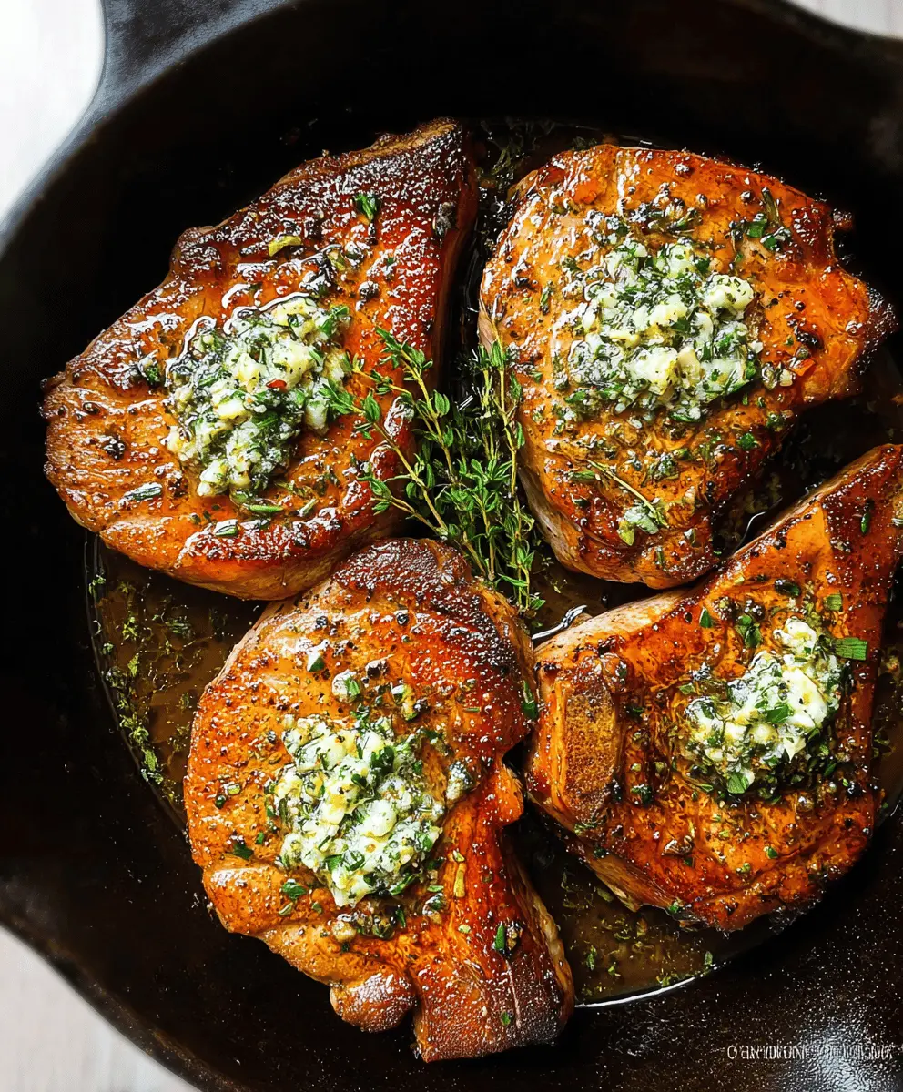 Garlic Butter Pan-Seared Pork Chops Recipe
